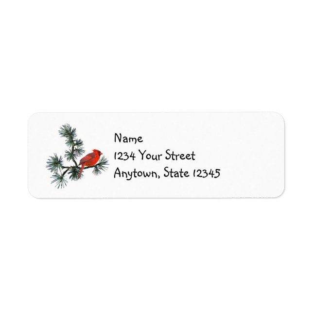 Cardinal Pine Return Address Labels (Front)