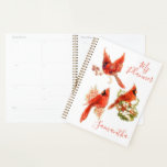 Cardinal Planner<br><div class="desc">Personalized Beautiful Cardinals
It's time to get organized! Plan your days in style with the help of a customizable planner. Perfect for your busy lifestyle,  this planner has a place to plan your months,  plan your weeks,  and write down everything that's important to you!</div>