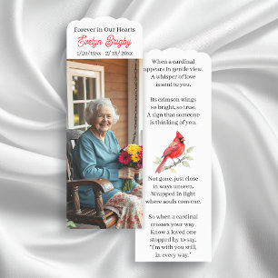 Cardinal Poem Memorial Keepsake  Bookmarks