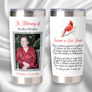 Cardinal Poem Memorial Keepsake  Insulated Tumbler