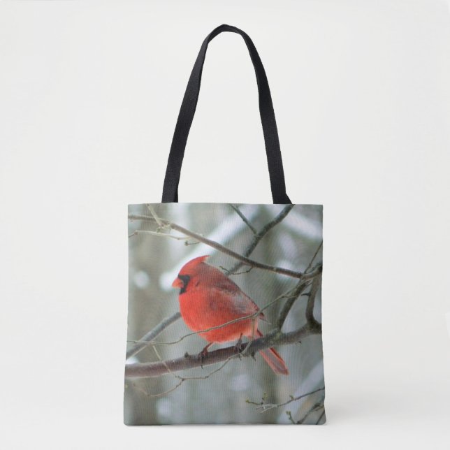 Cardinal Printed Tote Bag (Front)