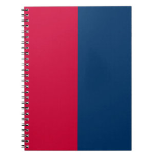 Cardinal Red and Navy CUSTOM Notebook