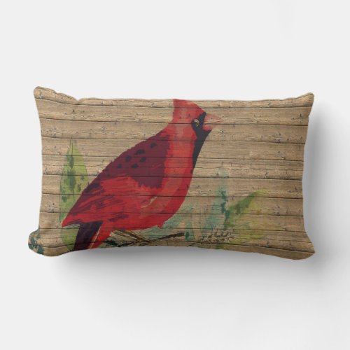 Cardinal Red Bird Decorative Throw Pillow