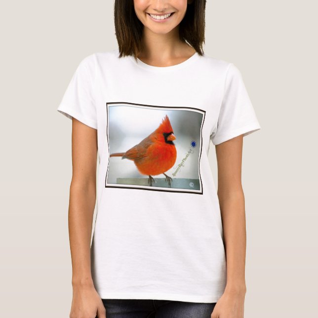 Cardinal Red Bird T-Shirt (Front)
