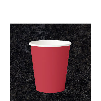 cardinal red -blank paper cups