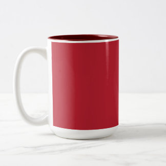 cardinal red -blank Two-Tone coffee mug