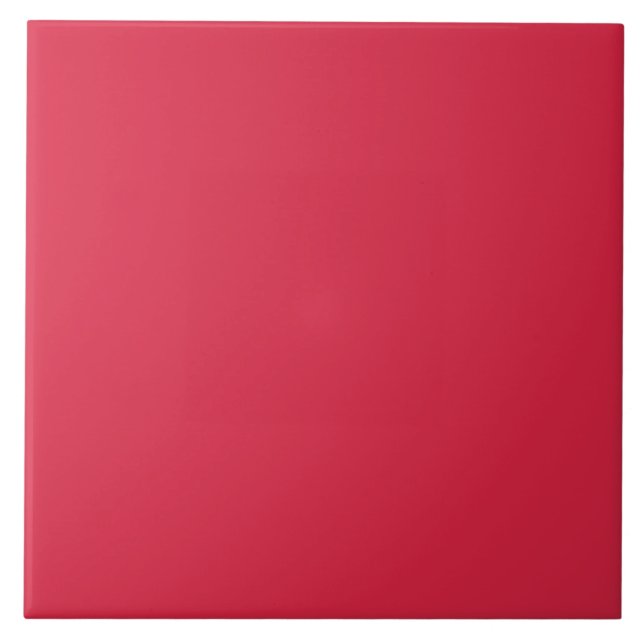 Cardinal Red Ceramic Tile. Ceramic Tile (Front)