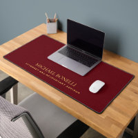 Cardinal RED Leather Masculine Elegant NAME
