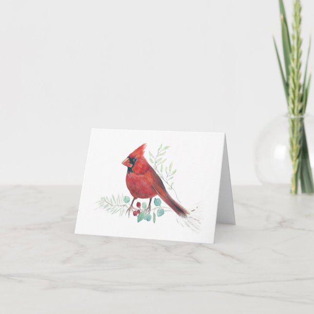 Cardinal Red Northern Painting Card (Front)
