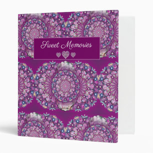 Cardinal Red Rosace 3 Ring Binder