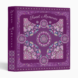 Cardinal Red Rosace 3 Ring Binder