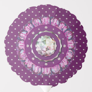 Cardinal Red Rosace Balloon