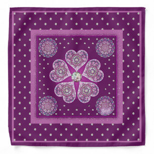 Cardinal red Rosace Bandana