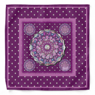 Cardinal Red Rosace Bandana