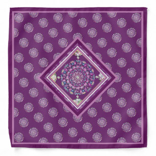 Cardinal Red Rosace Bandana