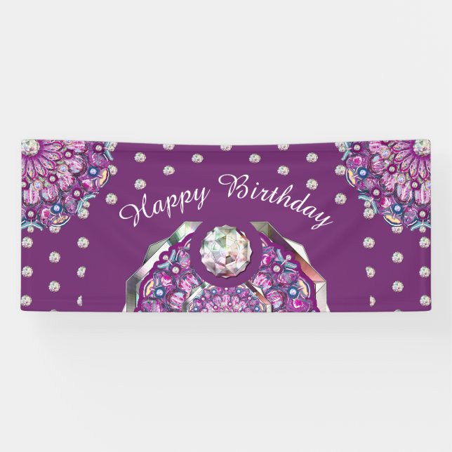 Cardinal Red Rosace Banner (Horizontal)