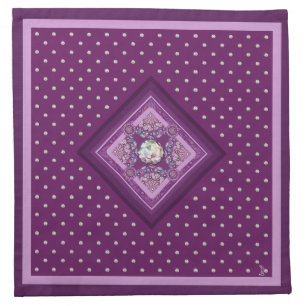 Cardinal Red Rosace Cloth Napkin