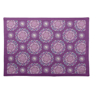 Cardinal Red Rosace Cloth Placemat