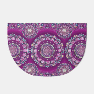 Cardinal red Rosace Doormat