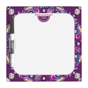 Cardinal red Rosace Dry Erase Board