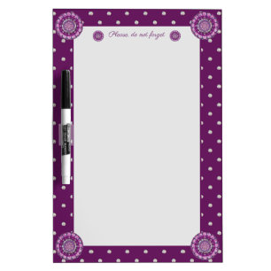 Cardinal red Rosace Dry Erase Board