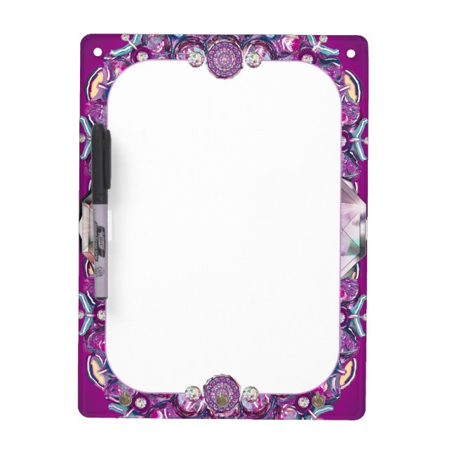 Cardinal red Rosace Dry Erase Board (Front)