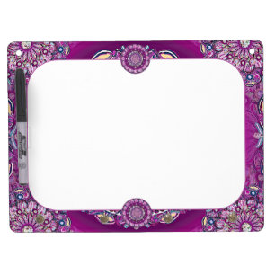 Cardinal red Rosace Dry Erase Board With Keychain Holder