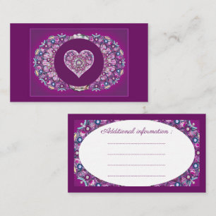 Cardinal Red Rosace Enclosure Card