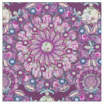 Cardinal red Rosace Fabric