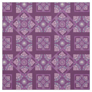 Cardinal red Rosace Fabric