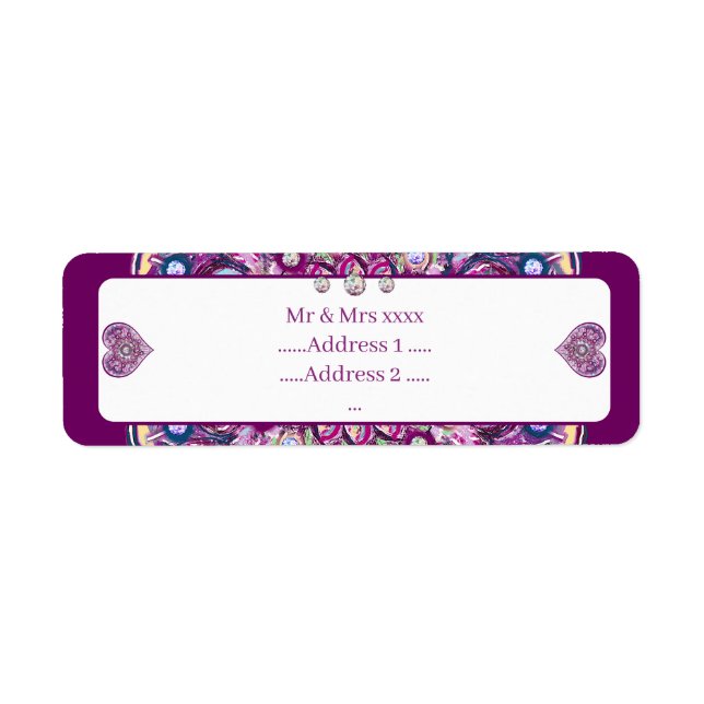 Cardinal red Rosace Label (Front)