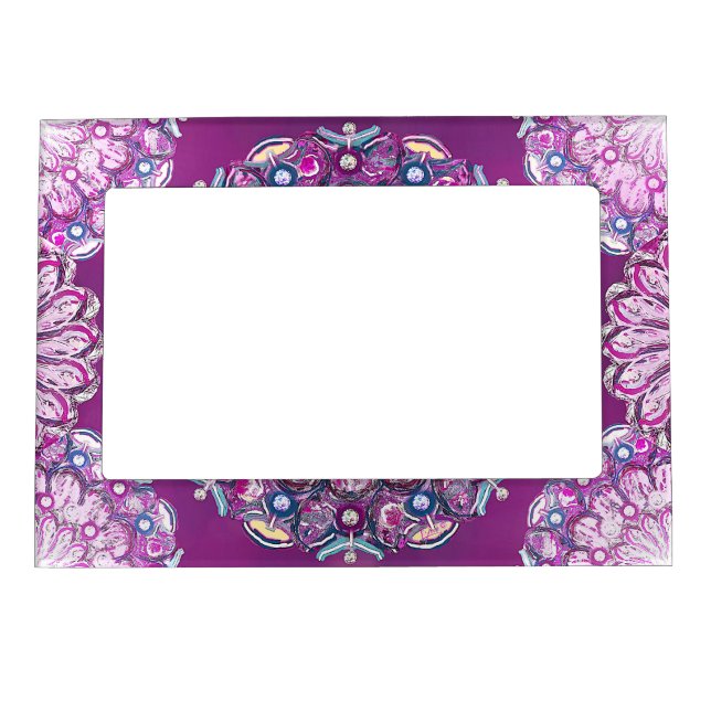 Cardinal red Rosace Magnetic Frame (Front)