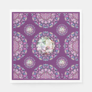 Cardinal Red Rosace Napkins