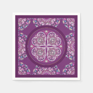 Cardinal Red Rosace Napkins