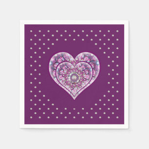 Cardinal Red Rosace Napkins