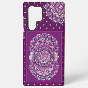 Cardinal Red Rosace Samsung Galaxy S22 Ultra Case