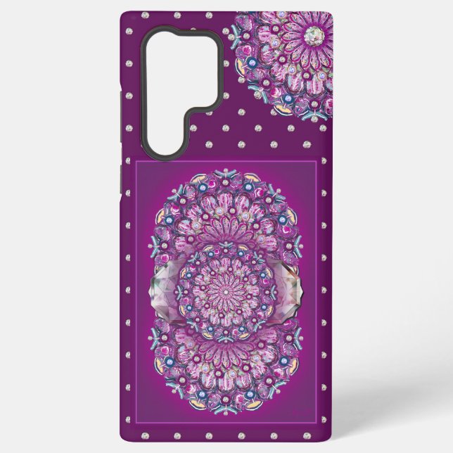 Cardinal Red Rosace Samsung Galaxy Case (Back)