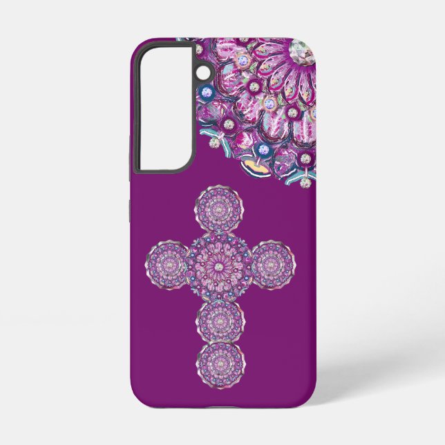 Cardinal Red Rosace Samsung Galaxy Case (Back)