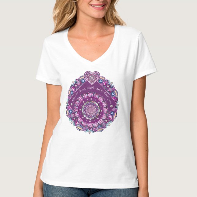 Cardinal Red Rosace T-Shirt (Front)