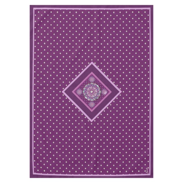 Cardinal Red Rosace Tablecloth (Front)