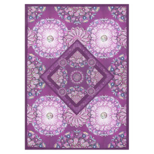 Cardinal Red Rosace Tablecloth