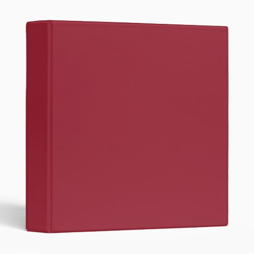 Cardinal Red Solid Color 3 Ring Binder