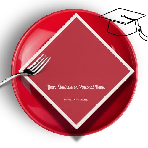 cardinal red solid color napkins