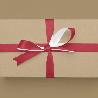 cardinal red solid color satin ribbon