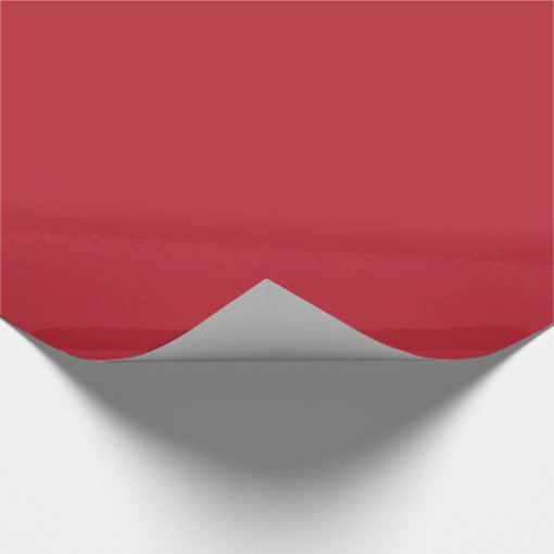 cardinal red solid color wrapping paper | Zazzle