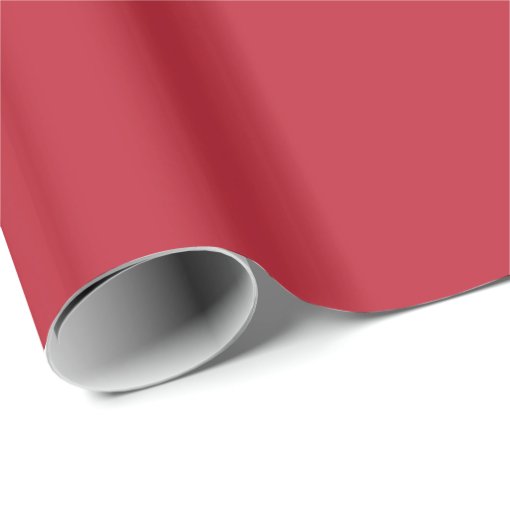 cardinal red solid color wrapping paper | Zazzle