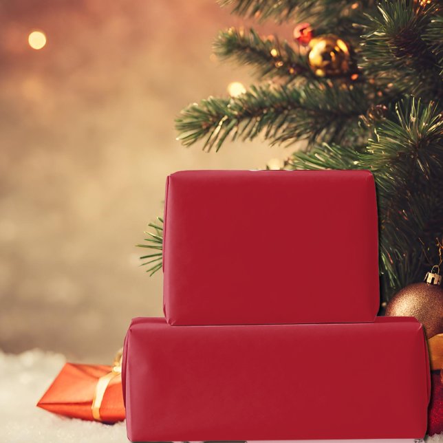 cardinal red solid color wrapping paper (Creator Uploaded)