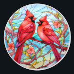 Cardinal Redbird - TRANSFER IT! Ceramic Knob<br><div class="desc">I am in the process of transferring some of my ceramic knobs to be available also as ornaments - AND YOU CAN ALSO! Just go on my sharonrhea store (click on this) and click on one of the 3 or 4 (popular) ceramic knobs collections, click on what you like, and...</div>
