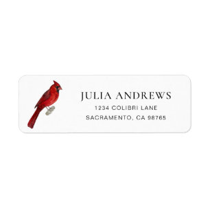 Cardinal Return Address Label