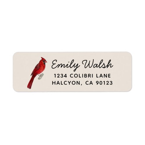 Cardinal Return Address Label